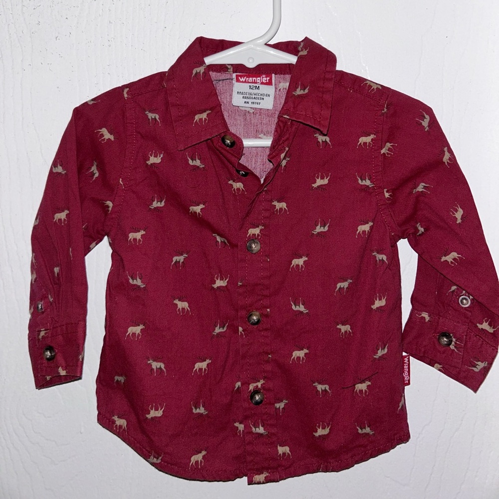 Toddler Wrangler 12 month old Button up shirt